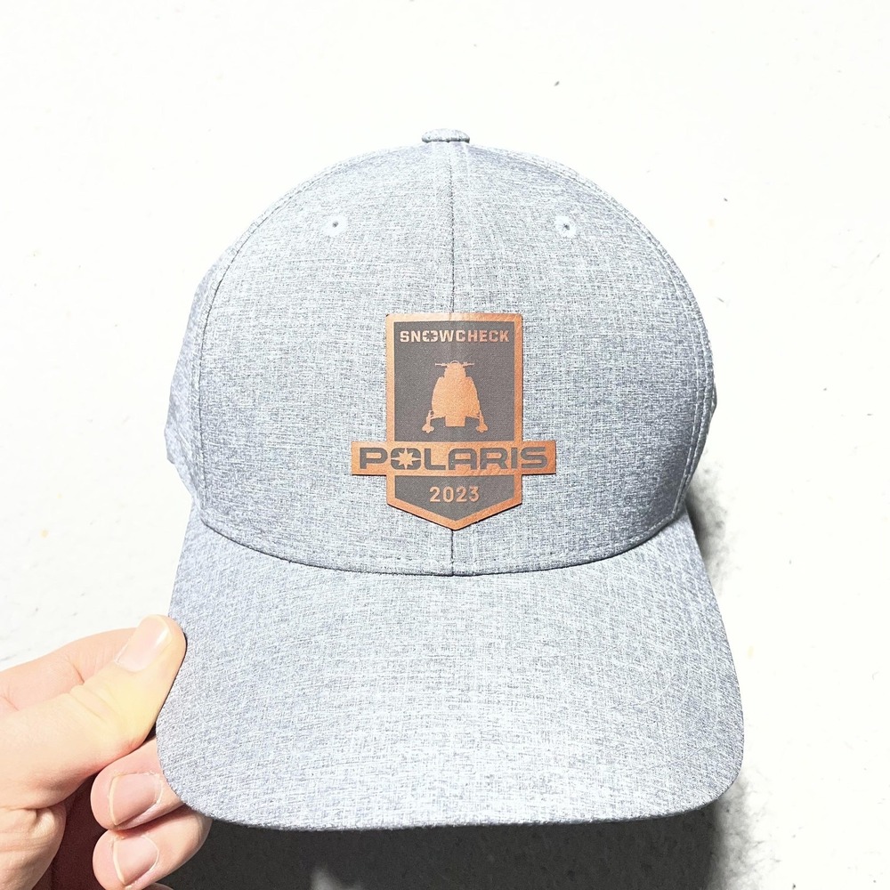 Polaris Snowcheck 2023 Hat Cap Snap Back One Size Mens‎ Gray Cap America